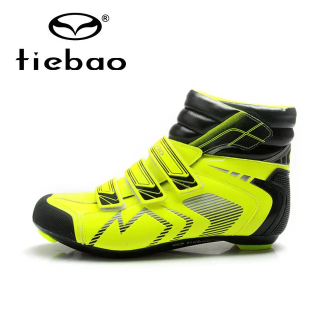 Cheap Tiebao Winter Warm Cycling Shoes Road Bike Bicycle Shoes Self-locking Non-slip Cycling Shoes Boots Sapatos de ciclismo