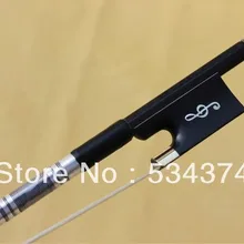 Concerto уровень углеродного волокна скрипки Лук лучший натуральный Siberia белый конский хвост лучший эластичный и эбеновый лягушка теплый тон, размер 4/4