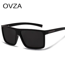 OVZA, gafas de sol para hombre, gafas de sol polarizadas de tapa plana, gafas de sol de conducción de diseñador de marca 2019, estilo rectángulo masculino de alta calidad