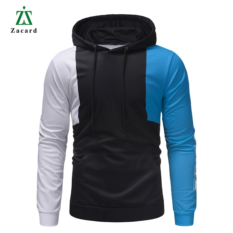 2018 Sudadera con capucha Hip Hop Streetwear otoño algodón hombres moda hombres Splice hombres Sudaderas talla grande 3XL|Sudaderas con capucha y sudaderas| - AliExpress