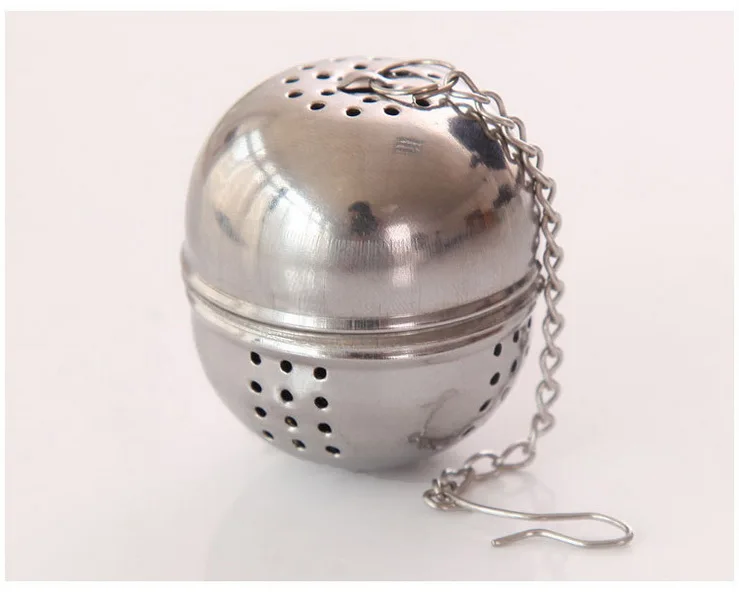 

DHL 500pcs Stainless Steel Tea Infuser Ball Shaped Tea Strainer Mesh Tea Filter Spoon Locking Spice Ball