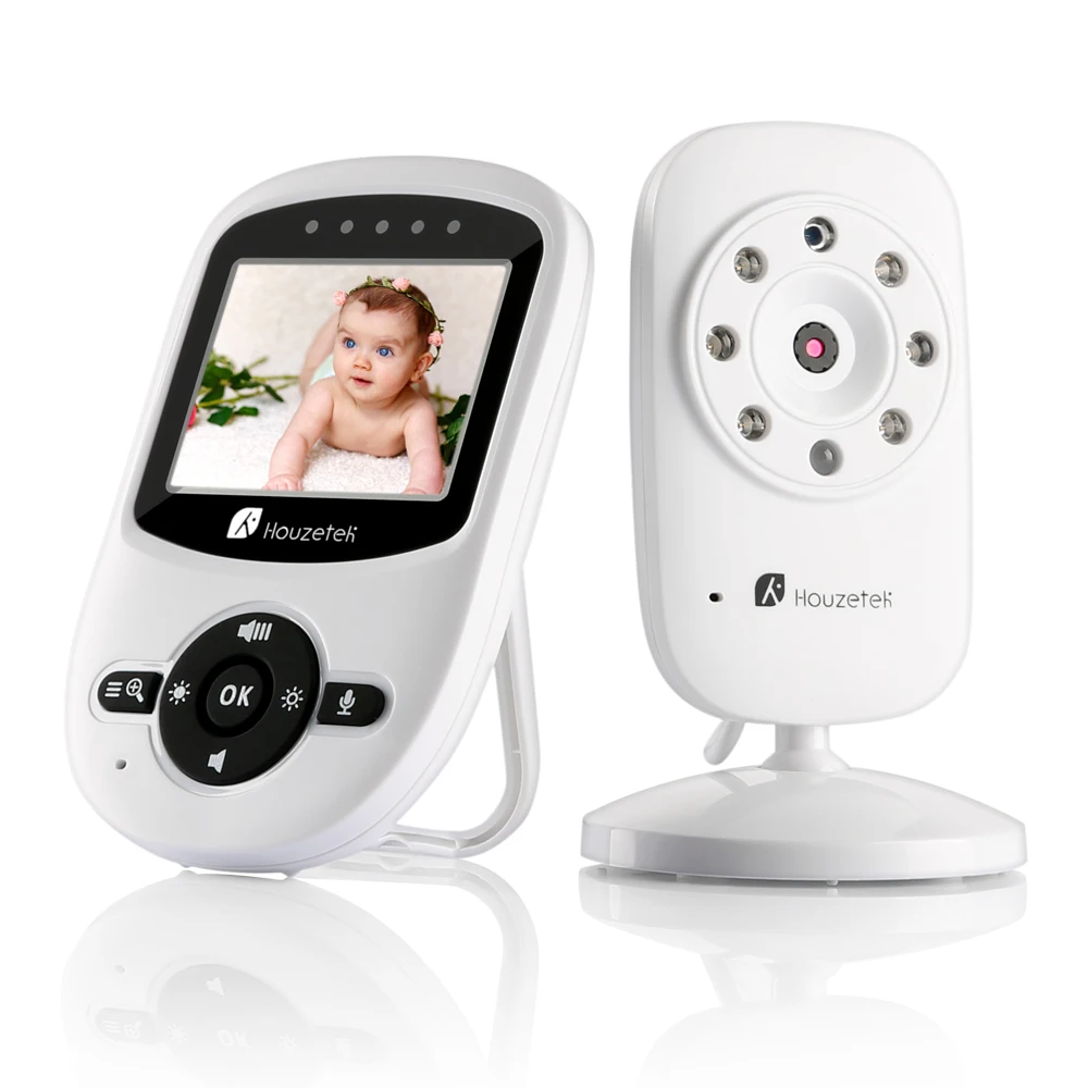 

2.4 Inch TFT LCD Baby Monitor Two-Way Audio Talk Multi-Camera Expandability 24B Baby Monitor Night Vision Temperature Monitoring