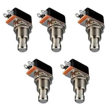 

SEWS-Guitar Effects Pedal Box Momentary Spst Button Stomp Foot Switch Push Button Pack Of 5
