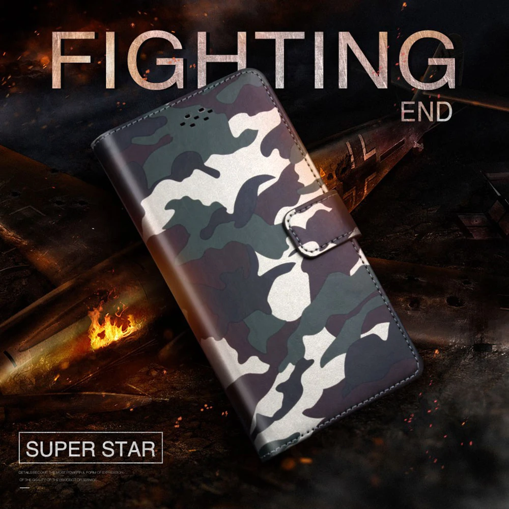Винтаж Camo чехол для телефона Blackview BV8000 Pro искусственная кожа флип 360 бумажник Coque