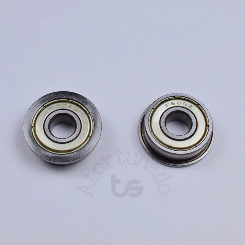 8*22&25*7mm 608 Flange bearings F608 F608Z F608ZZ chrome steel bearing rubber sealed bearing 10pieces F608ZZ
