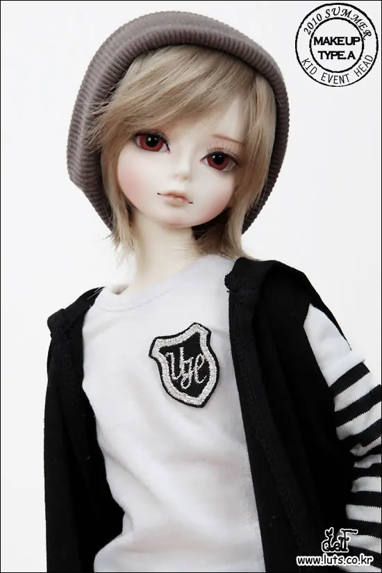 Free shipping ! makeup&eyes included !top quality 1/4 bjd male doll  kid summer delf 2010 event head limited manikin model