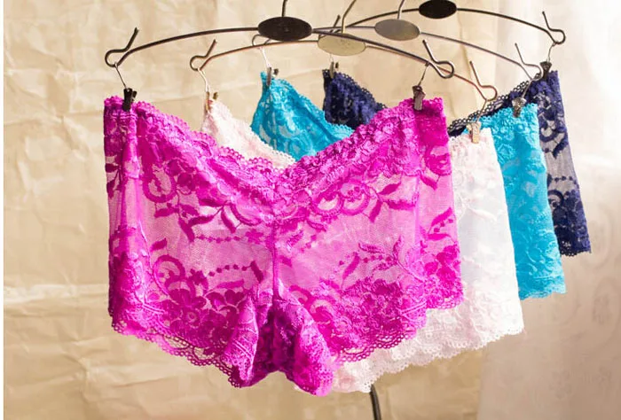 Women Panties SeamlessTransparent Sexy Lace Calcinha Women's Briefs Panty Underwear Women boyshorts M-XXXL5XL 2 (1)