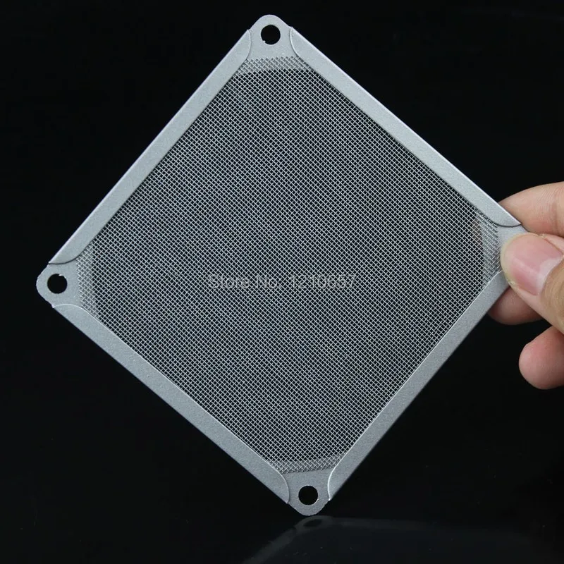 2 Pieces lot 120mm PC Case Replacement Silver Tone Aluminum Dustproof