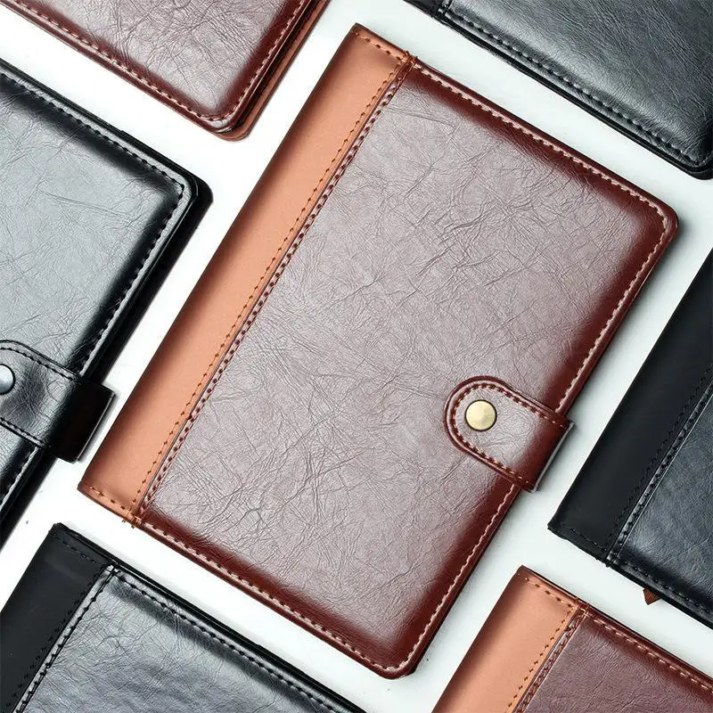 

A5 Leather Business School Office Planner Notebook Stationery Diary Organizer Agenda Bullet Journal Bujo Customize Logo C20 D30
