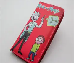 Новый дизайн Рик и Морти аниме мультфильм кошелек мужской длинный кошелек с держатель для карт Портмоне круглый кошелек женские сумки