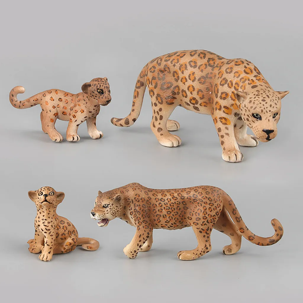 

Educational Science Leopard Animal Model Ornament Figurine Toy For Kids Gift