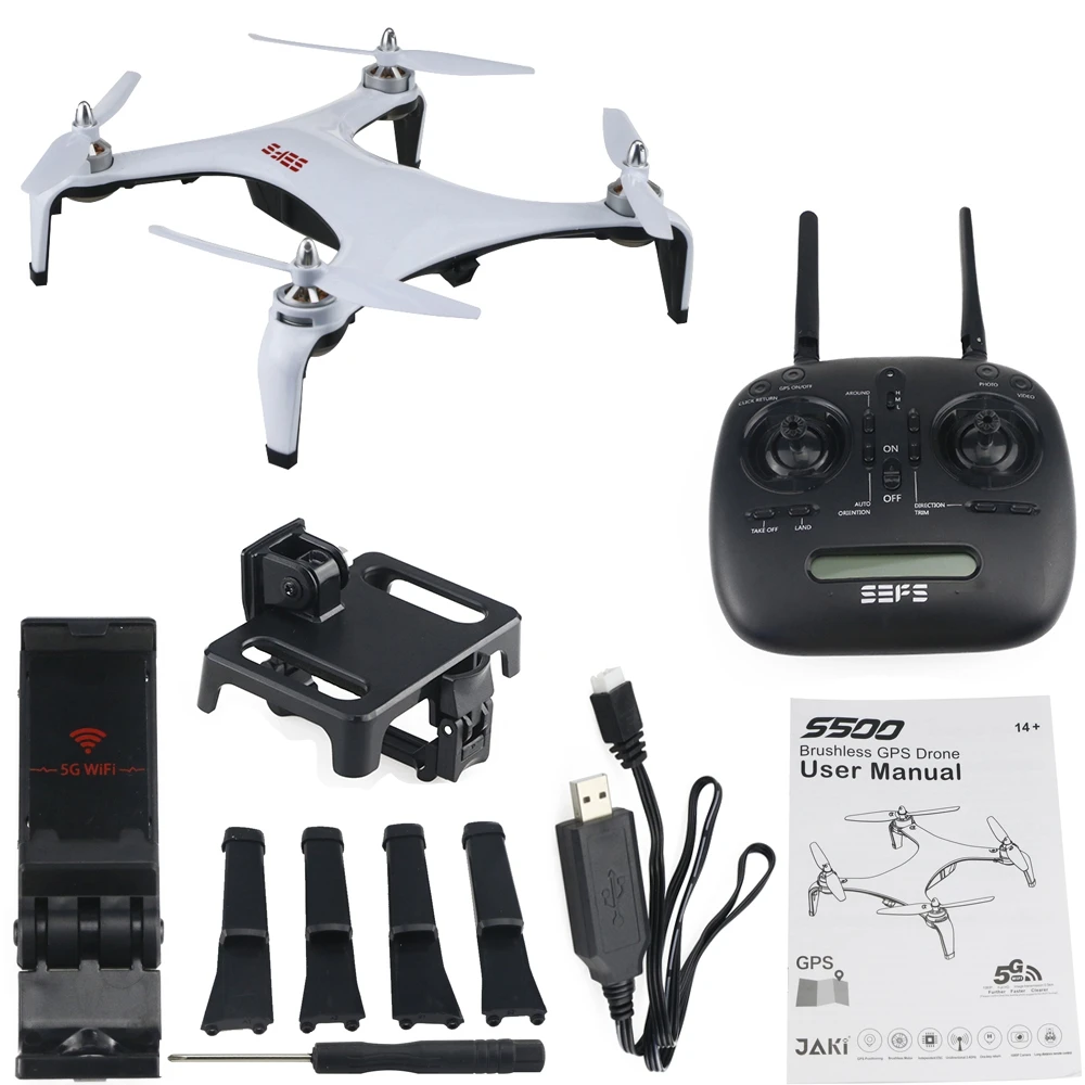 

GPS Brushless Quadcopter 5G Wi-Fi 1080P Real-time HD Image Transmission RC Helicopters Drone