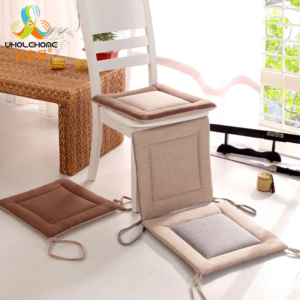 Back Cushion Seat Cushion Japan Style Pillow EPE Cotton Linen Solid