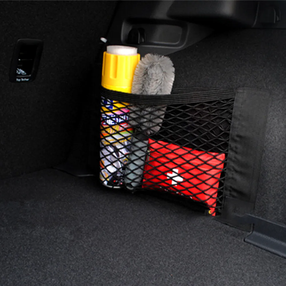 

1PCS Car Trunk Box Organizer Holder Pocket Storage Bag Mesh Net Bag for Solaris ix35 i20 i30 i40 HYUNDAI Tucson CRETA