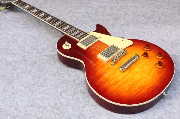 Новая стандартная гитара cherry sunburst CS RED бесплатная доставка мощный звук из