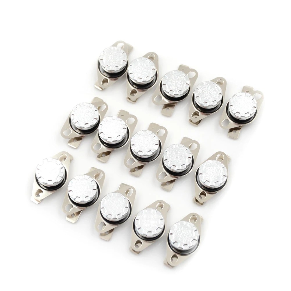

2pcs/lot KSD301 250V 10A Normally Closed NC Thermostat Temperature Thermal Control Switch Deg.C 30-160 Temperature Switch