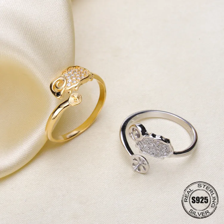 Beste Mode Parel Ring Accessoires S925 Sterling Zilveren Ring Bevindingen Ring Sieraden Onderdelen Fittings Bevestigingen DIY Sieraden Accessoire