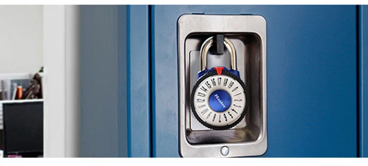 Master Lock Wide Combination Dial Padlock with Aluminum Cover Password Smart for Lock Carousel gym locker lock New style (11)