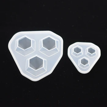 

SNASAN 2pieces Silicone Mold for jewelry Diamond Pendant Resin epoxy Silicone Mould handmade tool
