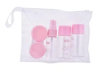 

New Arrive Travel Mini MakeUp Container Bottle Plastic Transparent Empty Eyeshadow Makeup Face Cream Pot 6pcs/Set