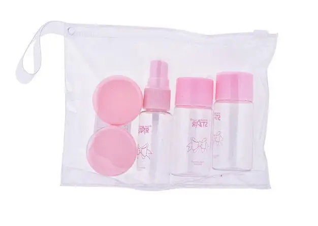 New Arrive Travel Mini font b MakeUp b font Container Bottle Plastic Transparent Empty Eyeshadow font