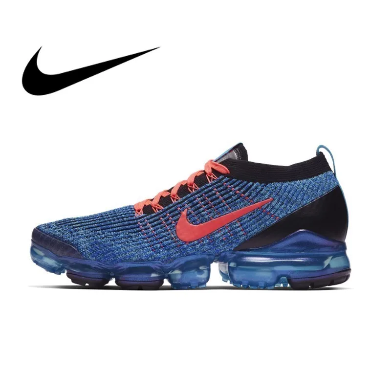 Original Authentic Nike AIR VAPORMAX FLYKNIT 3 Men's Running Shoes Sports Outdoor Sneakers Shock Absorbing Good Quality AJ6900