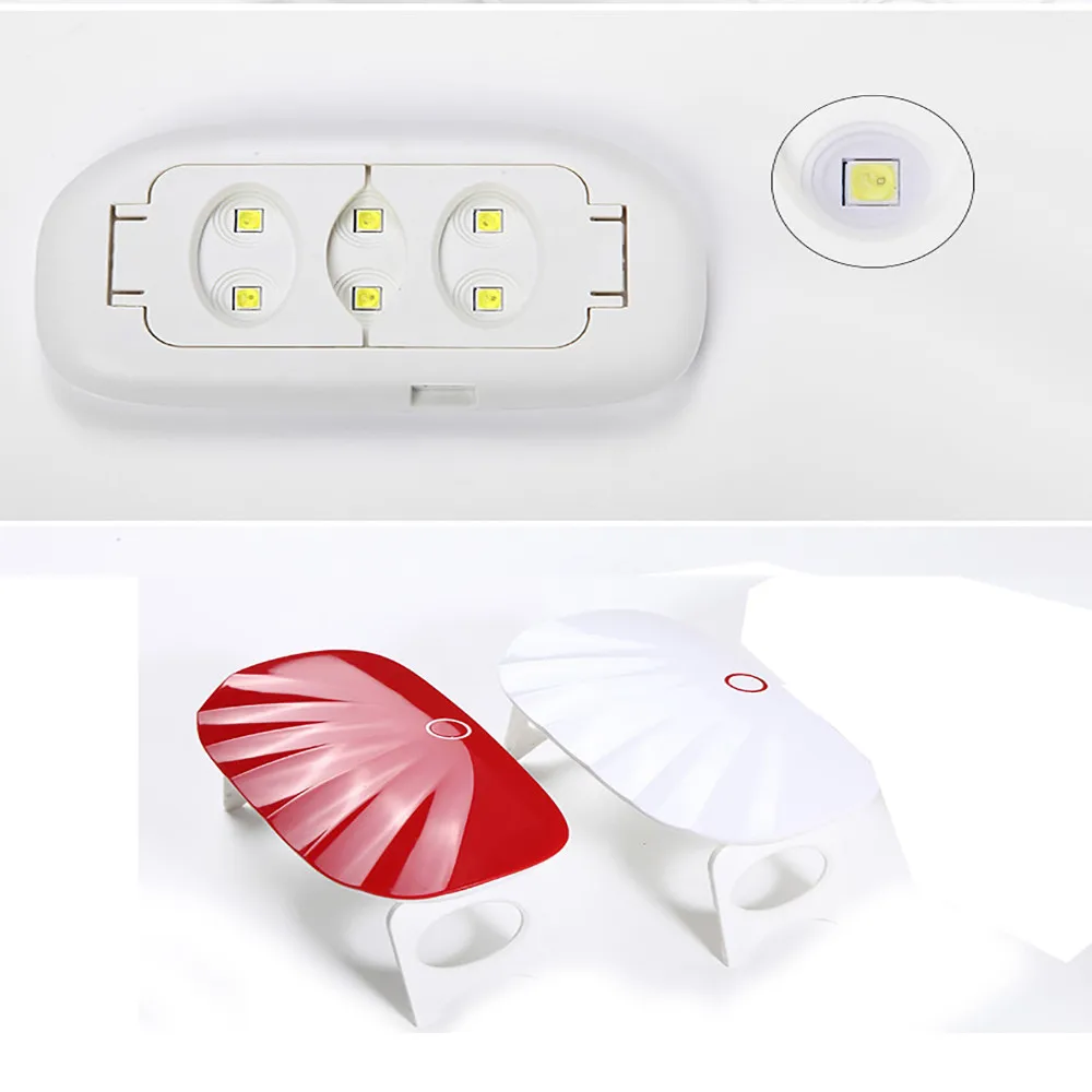 USB 6 Вт светодиодный инструмент для сушки УФ-сушилки для ногтей лампа для лака гель