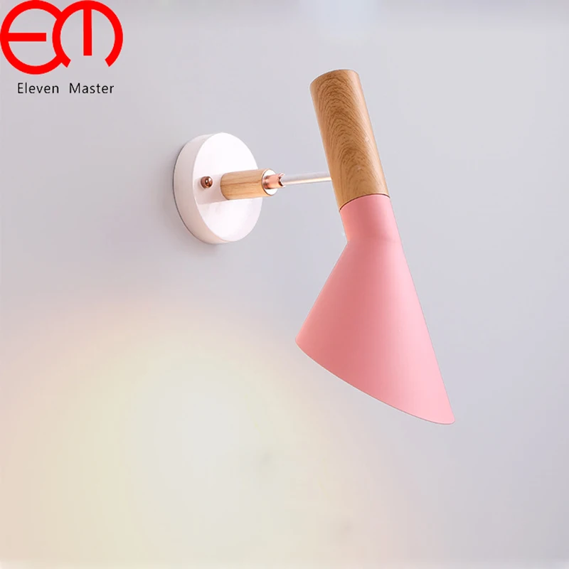 

Nordic modern Creative wall lamp led colorful Macaron wall light wall sconce reading light coffee shop metal lamp KWL0038