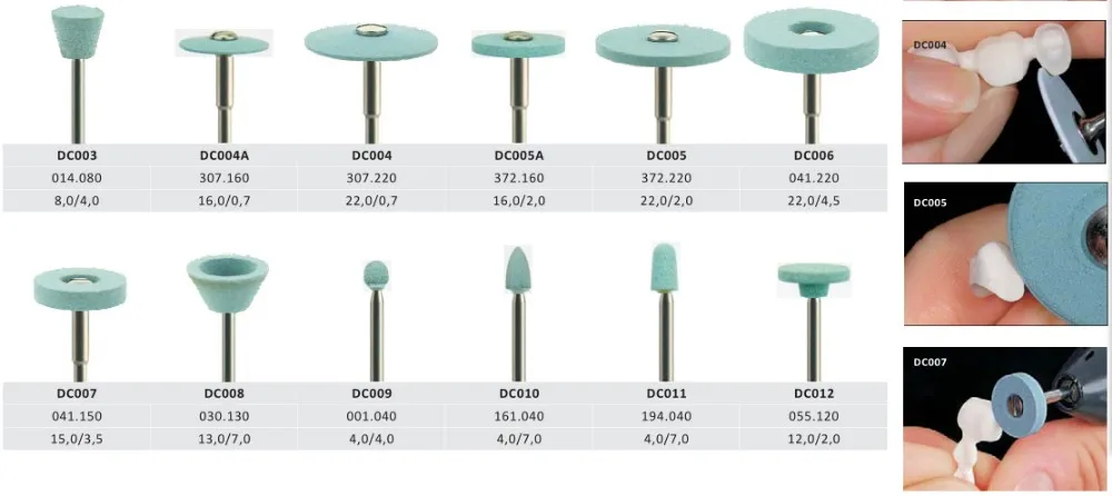 Confortável e Zircônia Moedor de Diamante para Polimento e All-cerâmica Peças Heatless 18 - Set 7 Cheap Utensílios de cuidado facial