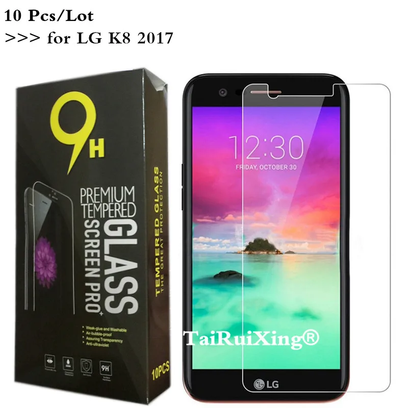 10 Pcs Lot Tempered Glass For Lg K8 2017 Screen Protector 10 pcs lot tempered glass for lg k8 2017 screen protector