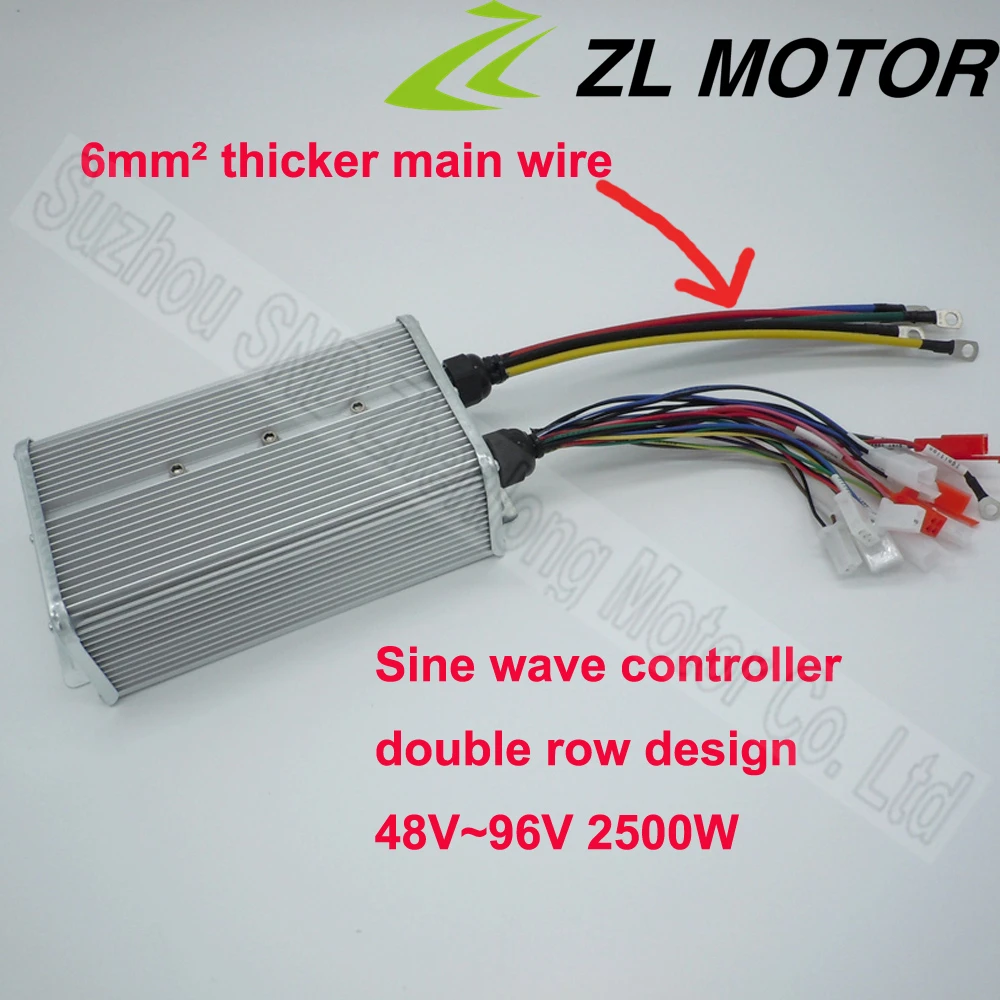 

18mosfet controller sine wave Double row design 48V-72V 2000W or 48-96V 2500W wide voltage for e-bike brushless motor G-K190