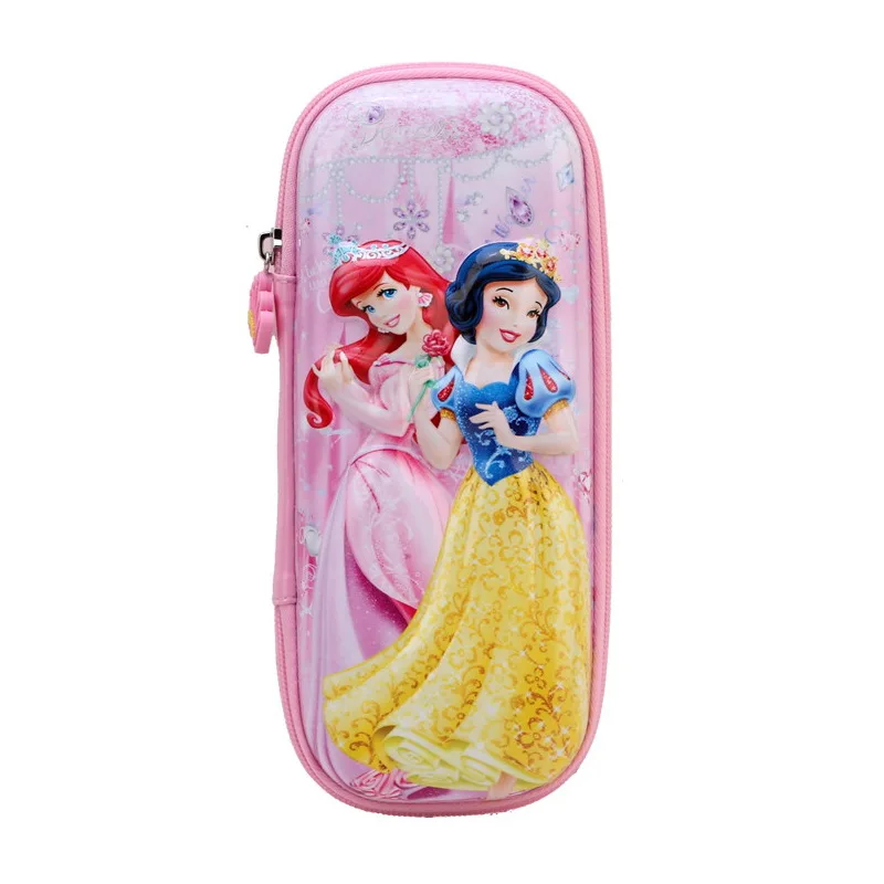 girls Cartoon princess snow White pencil case disney student EVA Sophia large capacity pencil bag for kids School gift - Цвет: B