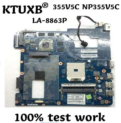 

QMLE4 LA-8863P BA59-03401A BA59-03402A BA59-03567A For Samsung 355V5C NP355V5C Notebook Motherboard HD7670M DDR3 100% Test Work