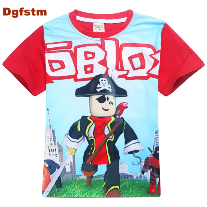 

DGFSTM Newest 2017 boys Roblox T shirt kids baby Cartoon children clothing clothes for girls Stardust Ethical t-shirts Boy Tops