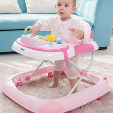 Baby Walker pink 2017 new arrival Baby walker multifunctional slammed child baby walker 7 18 monthes