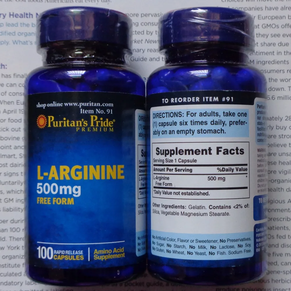L arginina 100 Pcs Frete Grátis