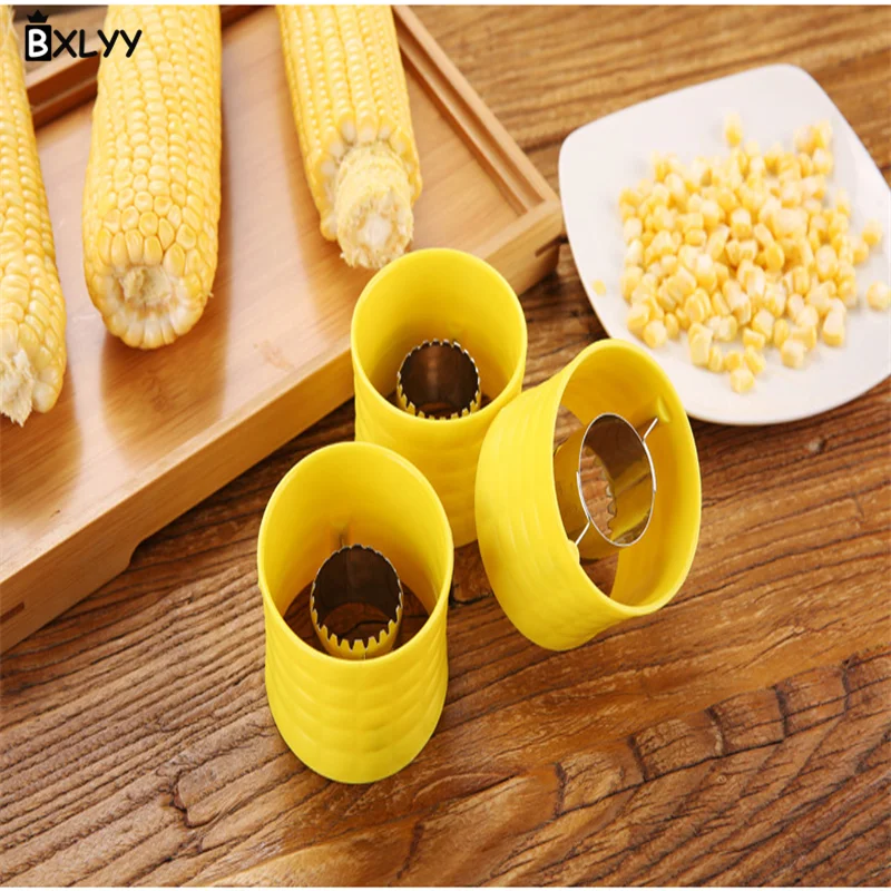

BXLYY 1pc corn planer thresher kitchen gadget stainless steel + plastic kitchen accessories 2019 sala corn planer garlic clasp.7