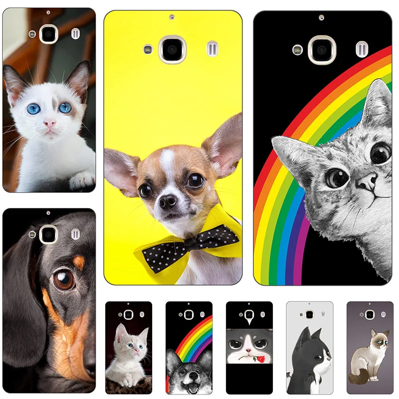 

Cute Phone Case for Xiaomi Redmi 1S 2 3 3S 4 4X 4A 5A Cover animal cat dog Painted Shell for Xiaomi Redmi Note 2 4 4X 5A 6 Case