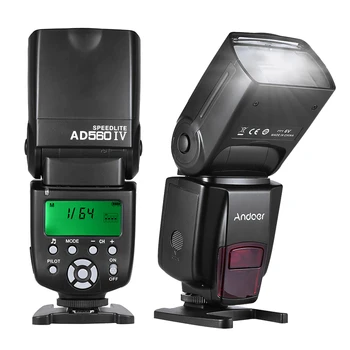

Andoer AD560 IV 2.4G Wireless Universal On-camera Slave Speedlite Flash Light GN50 with Flash Trigger for Canon for Sony A7