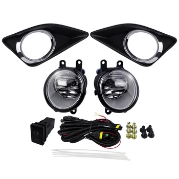 

Car Driving Lights Front Plating Cover For Toyota Corolla Altis 2008 Corolla 2009 ABS 4300K Yellow 12V 55W Halogen Fog Lamp Kits