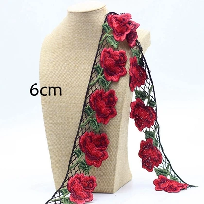 MLAEY-1 ярд Высококачественная кружевная отделка, тонкое цветочное кружево, венецианская кружевная ткань для костюмов