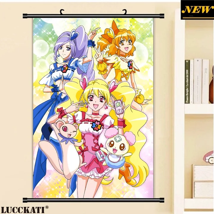 40X60 см свежий Precure! Серии Довольно вылечить лоли Rabirinsu мультфильм аниме стены картину росписи прокрутки тканевые живопись плакат - Цвет: G