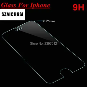 

SZAICHGSI tempered glass screen protector 0.26mm 9H protective glass films for apple iphone 4 4s wholesale 100pcs/lot