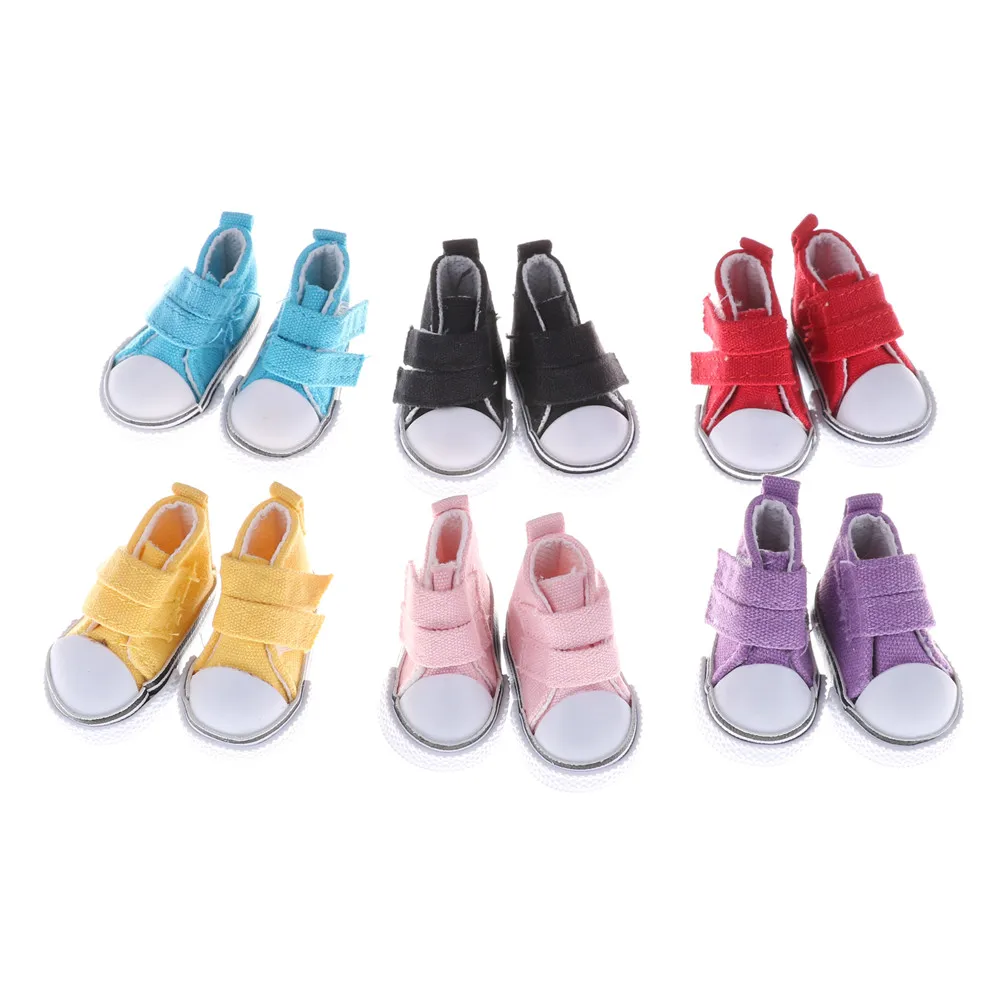 1 Pair Doll Shoes Sneakers for Canvas Mini Toy Shoes handmade Doll