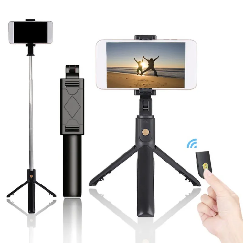 

Bluetooth Selfie Stick Extendable Selfie Stick Tripod with Wireless Remote for iPhone X/XR/ 8/8Plus Galaxy S9/S9 Plus/S8
