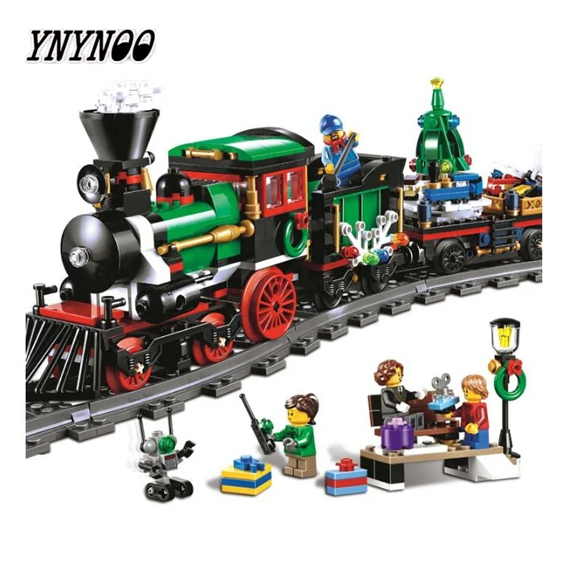 

36001 770Pcs Creative Series The Christmas Winter Holiday Train Set Building Blocks Bricks Children Educational Toys 10254