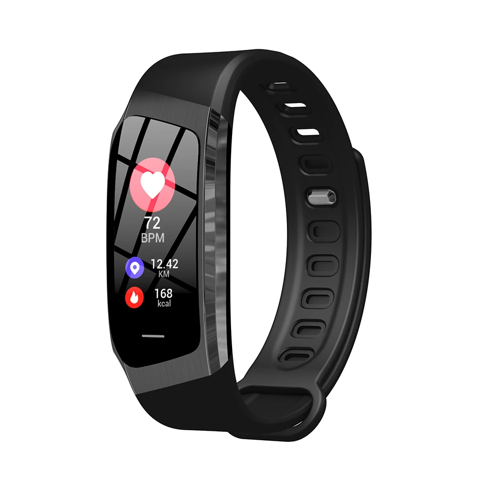 Умный Браслет E18, смарт-браслет, монитор сердечного ритма, фитнес-трекер, монитор, жизнь, водонепроницаемые спортивные Смарт-часы для Android IOS телефона - Цвет: 1