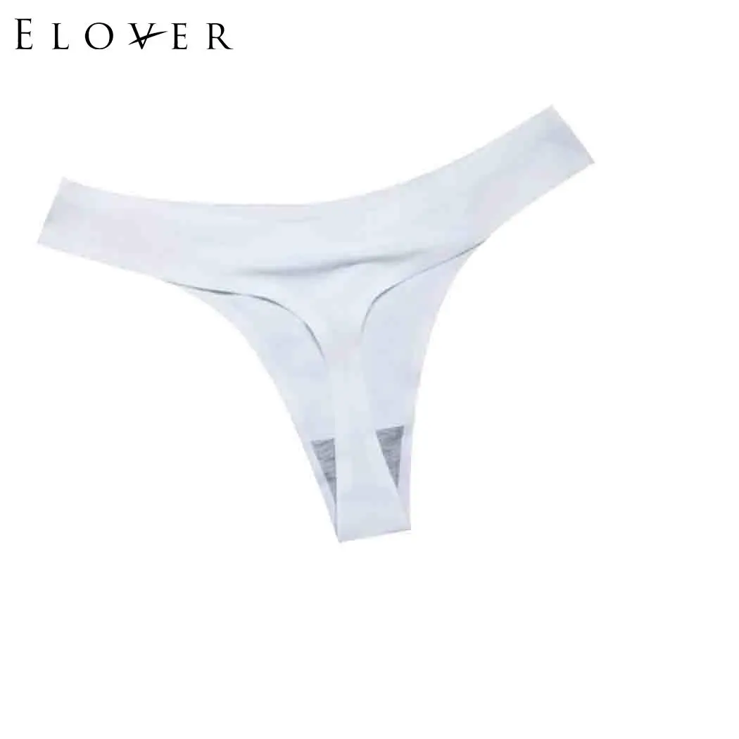 White Elover сексуальное женское белье нижнее белье эротическое Для женщин Красивые однотонные средней посадки основные Мужские плавки-Трусы пляжная ни черный, белый цвет - Цвет: White