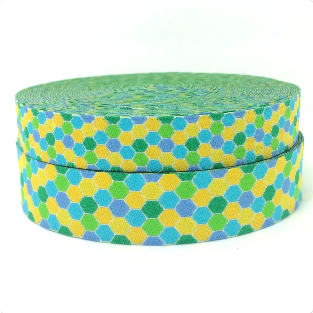

2016 NEW 16MM 5/8" AND 22MM 7/8" lovely Color Mosaic 100% Polyester Woven Jacquard Ribbon inventory sales KTZD16011202