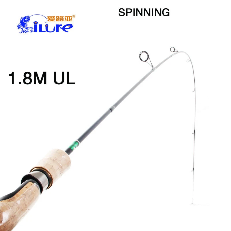 Fishing Rod UL Ultra Light Spinning Rod/Casting pole 1.8m High Carbon 2